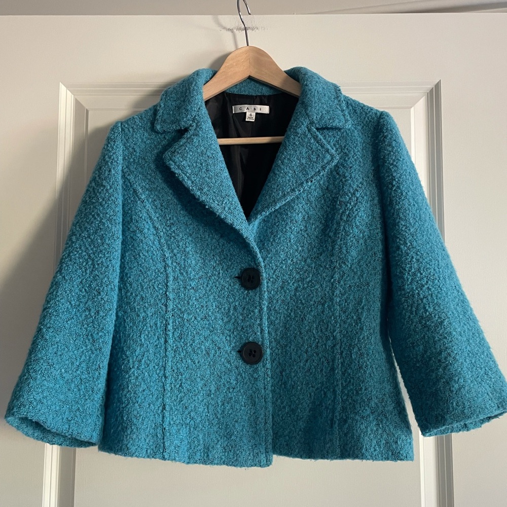 CAbi Wool Blend Women’s Cropped Coat